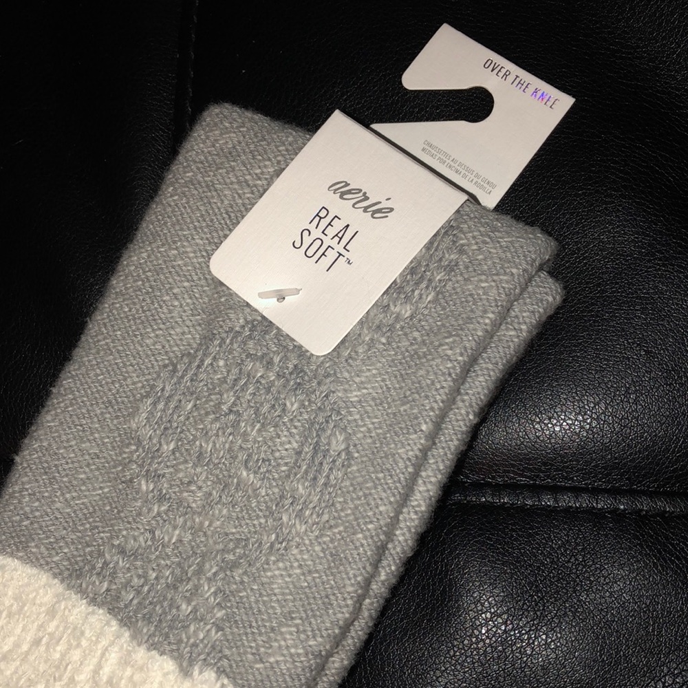 Super Super Long Gray & Yellow Socks!